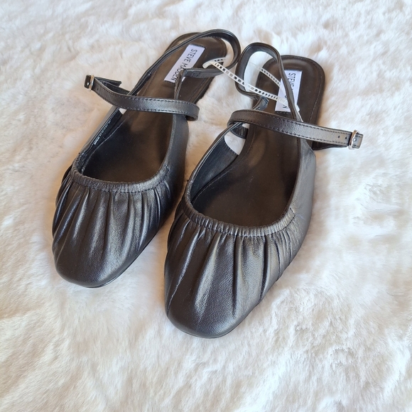 Steve Madden Garson Mary Jane Sling Back Leather Ballet Flats 10 - Picture 7 of 12